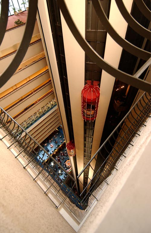 Elevators-Marriot Marquis, NYC