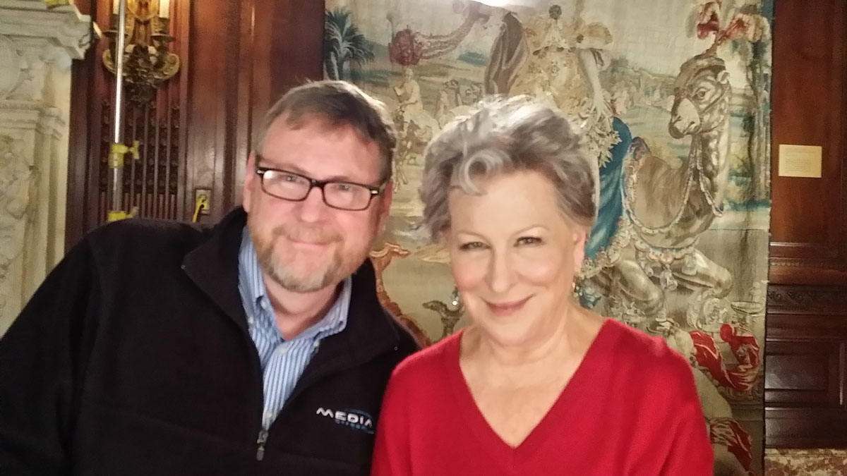 With Bette Midler
