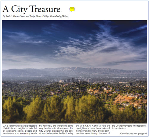 City Treasure article for El Pueblo Magazine